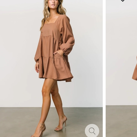 Elegant Brown Women's Jacket - Picture 3 of 3